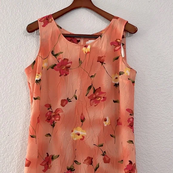 Vintage Y2K Floral Crinkle 2 Piece Dress Set - Picture 5 of 15